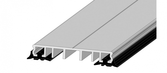 Klemmleiste Klemmprofil 60 Alu für die Glasbefestigung