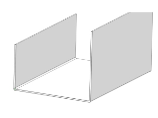 Stoßverbinder für Gekanntete Dachrinne