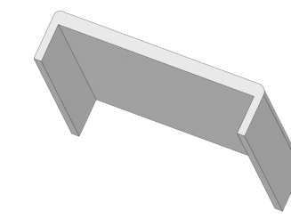 Dekel für Gekanntete Dachrinne