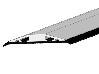 Glasstoßprofil inkl. Dichtung für VSG oder Isolierglas 1000 mm