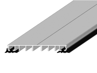 Klemmprofil, Verlegeprofil mit Dichtung für 100 mm Unterkonstruktion