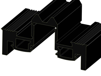 Glasauflagedichtung nicht isoliert für 60 er Aluauflageprofile bei 50 mm Unterkonstruktion Zuschnitt