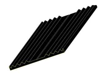 Flachgummi für 50mm Unterkonstruktion Zuschnitt