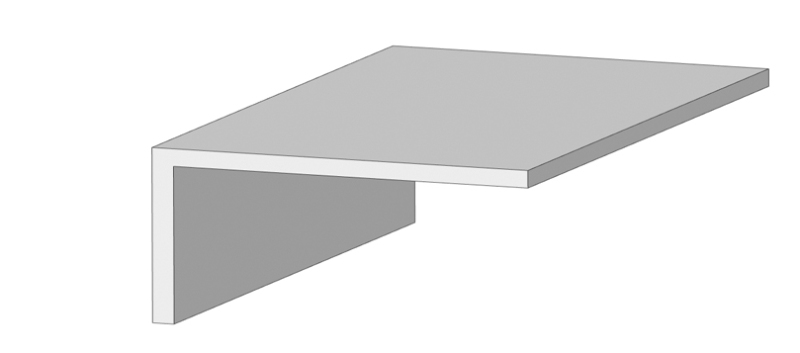 Winkel 20x20 RAL7016 anthrazitgrau