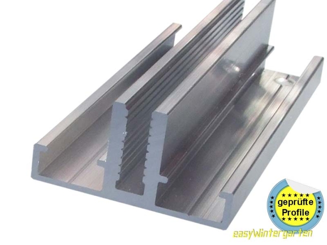 Auflageprofil, Verlegeprofil für 60 mm Unterkonstruktion 6 Meter
