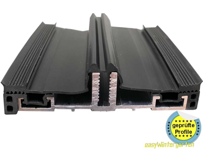 Auflageprofil, Verlegeprofil mit isolierender Dichtung für 100 mm Unterkonstruktion 4 Meter