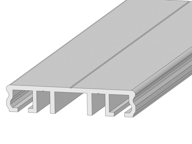 Klemmprofil, Verlegeprofil für 60 mm Unterkonstruktion 