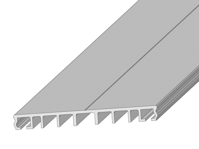 Klemmprofil, Verlegeprofil für 100 mm Unterkonstruktion 6 Meter