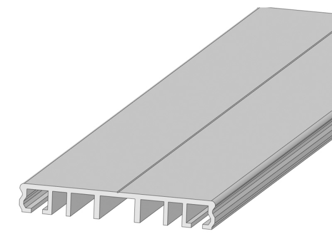 Klemmprofil, Verlegeprofil für 80 mm Unterkonstruktion 5 Meter