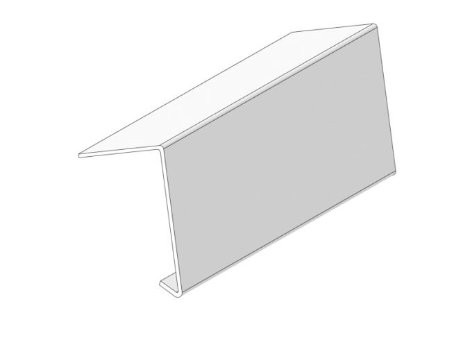 Ortgangblech E Blank 3 Meter
