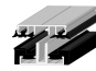 Klemmprofile Glasdach mit Unterprofil 60 für flache Dachneigungen mit VSG Glas