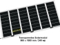 Transparente Solarmodule 980x1500 - 240wp