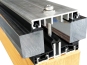 Alu Auflageprofil und Klemmprofil isoliert für 80 mm Unterkonstruktion