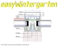 Wintergartenprofile mit Klemmprofil isoliert für 60 mm Unterkonstruktion