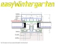 Wintergartenprofile mit Klemmprofil isoliert für 80 mm Unterkonstruktion